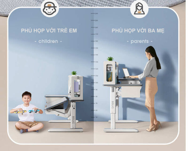 BSUC là gì? Tiêu chuẩn bàn ghế công thái học cho trẻ em ba mẹ cần biết