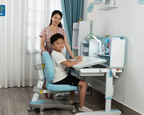 Bộ bàn ghế học sinh thông minh DA-12008V1 + DA-8012V1 chống gù